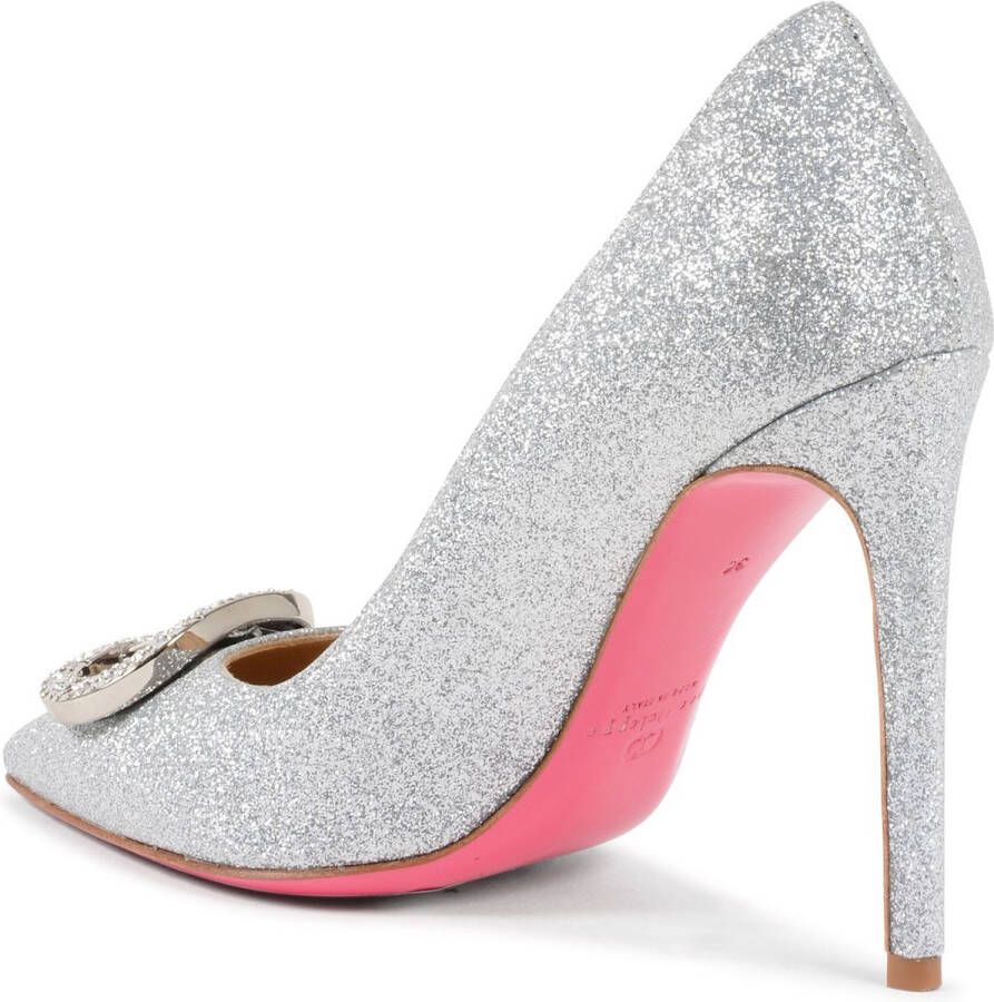 Dee Ocleppo Glitter Fabric Pump Gray Dames