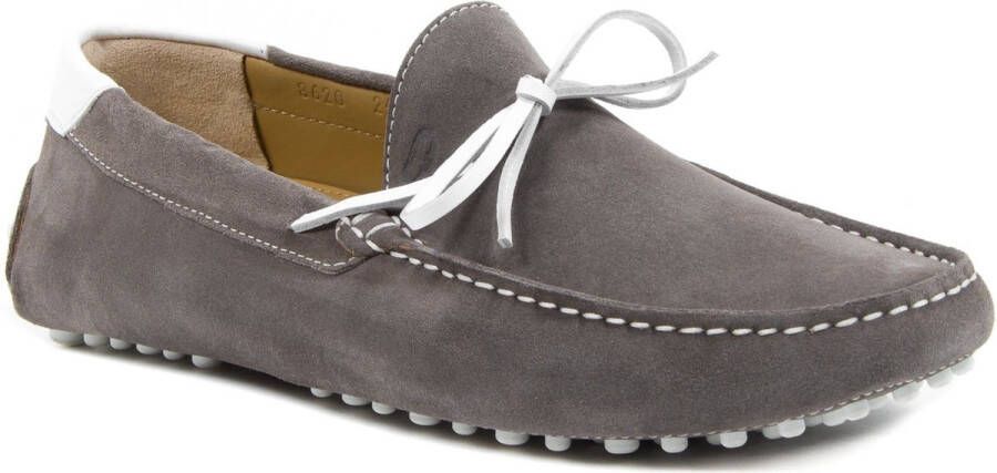 Dee Ocleppo Italiaanse handgestikte suède loafers Gray