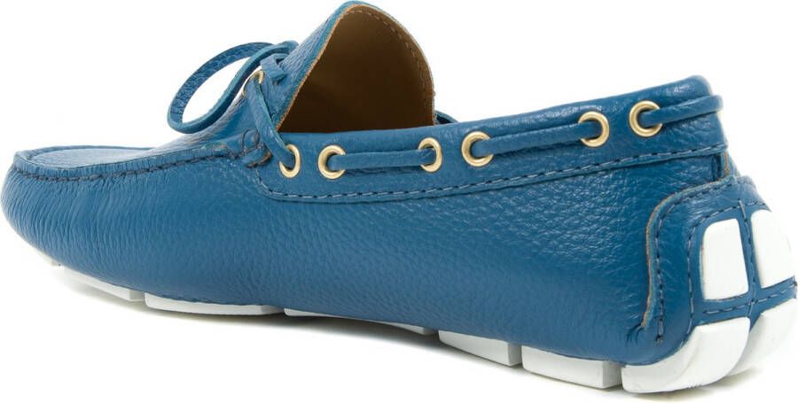 Dee Ocleppo Italiaanse handgestikte leren loafers Blue