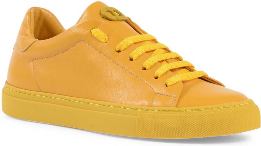 Dee Ocleppo Gele Leren Sneaker Yellow Dames