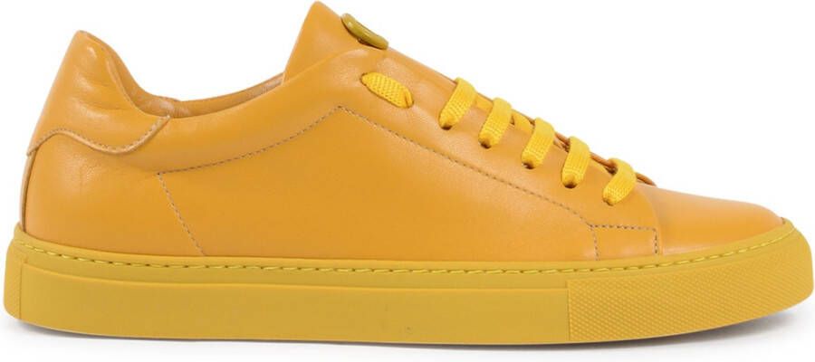 Dee Ocleppo Gele Leren Sneaker Yellow Dames