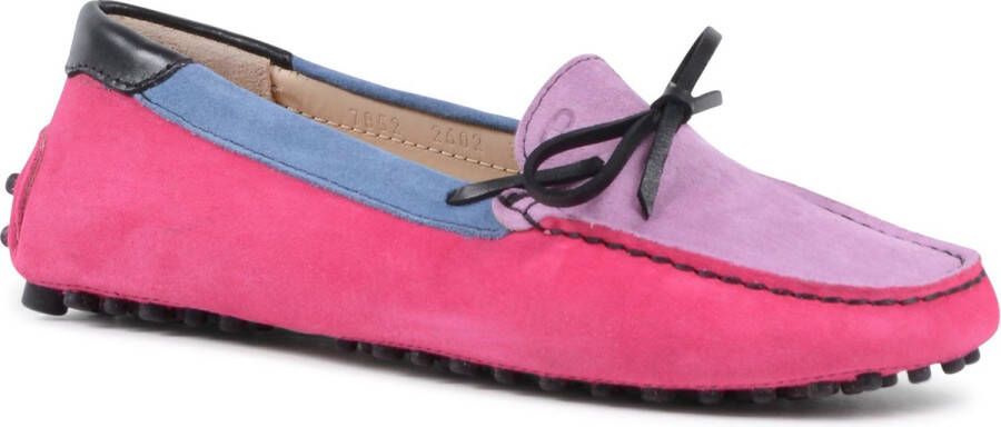 Dee Ocleppo Suede Loafer met Bow Detail Multicolor Dames