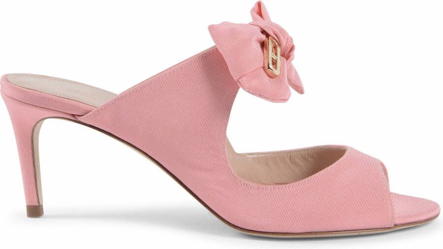 Dee Ocleppo Bow Embellished Low Heel Mule Pink Dames