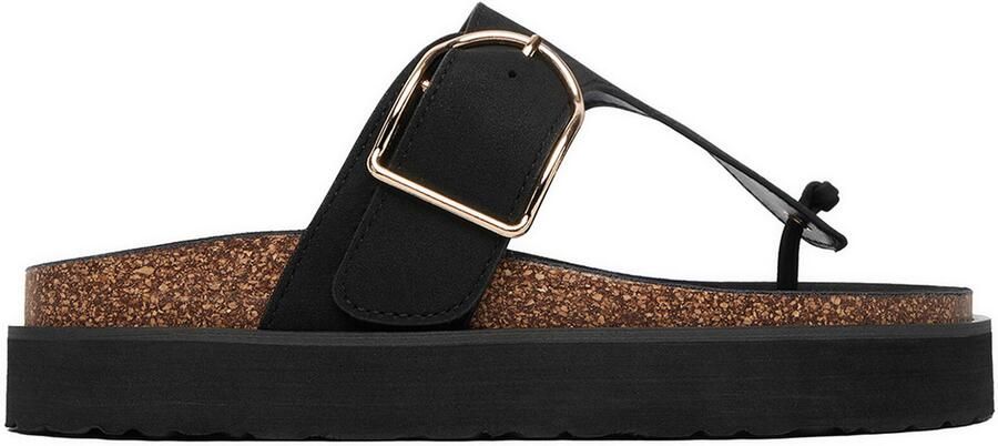 Deezee Dames Teenslippers Zwart Stijlvol & Comfortabel