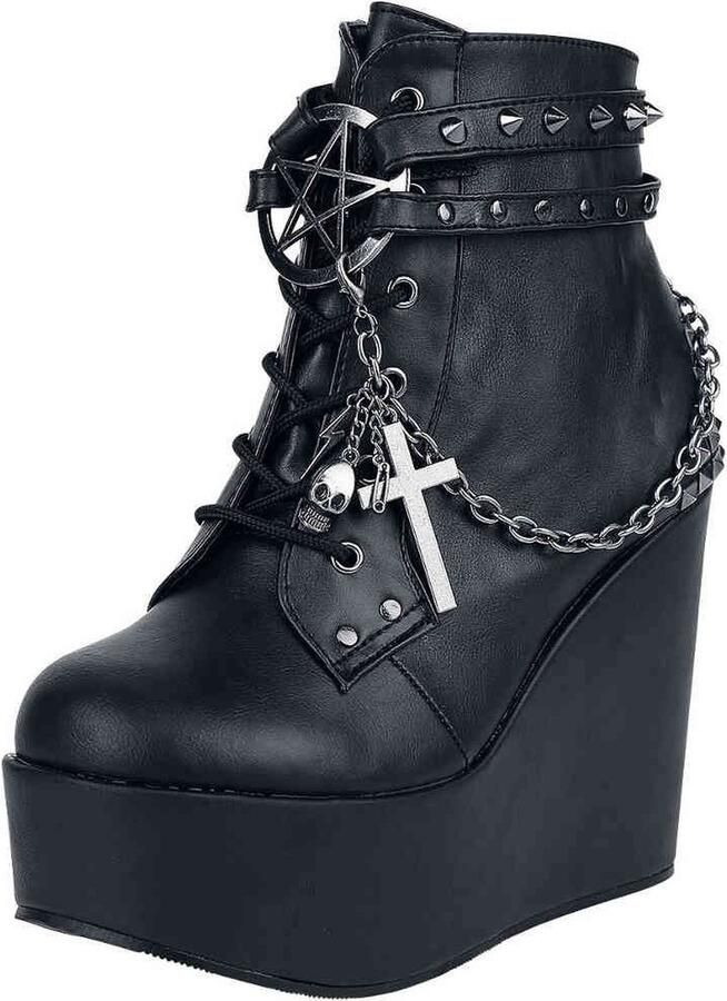 Demonia Cult POISON-101 Sleehakken 42 Shoes Zwart - Foto 2