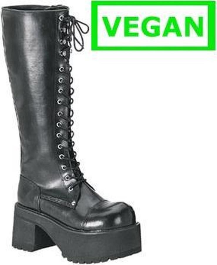 Demonia Cult RANGER-302 Plateau Laarzen 38 Shoes Zwart - Foto 2