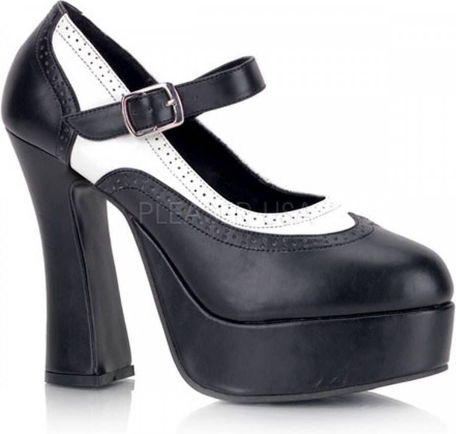 Demonia Dolly 57 - Black White Mary Janes