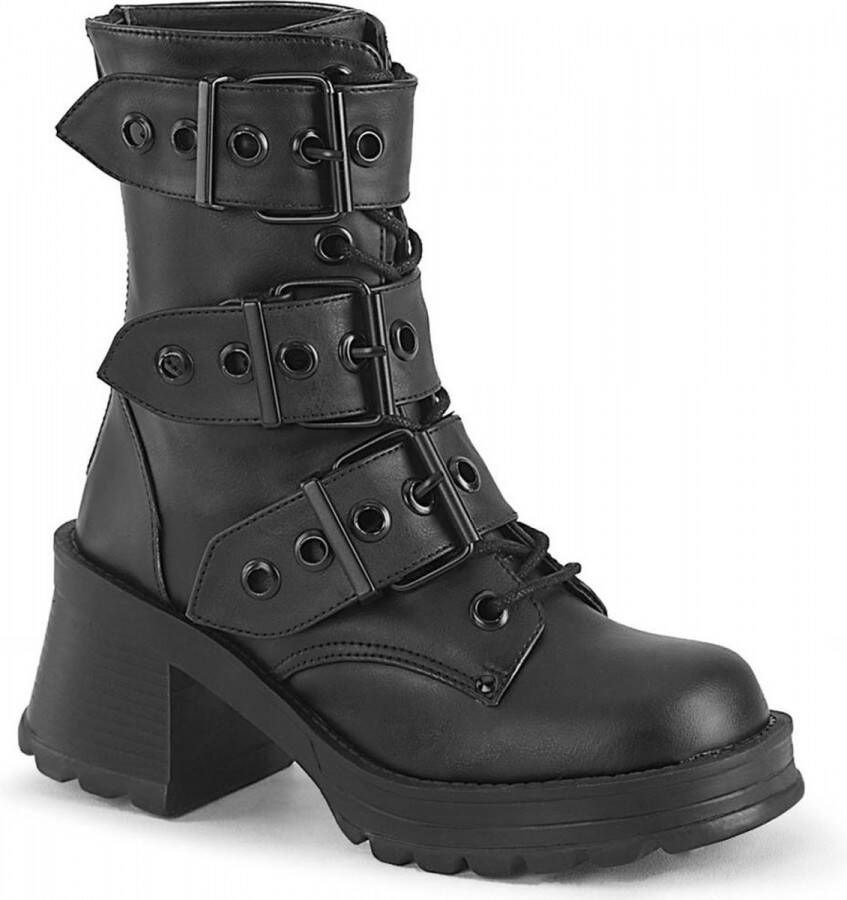 DemoniaCult BRATTY-118 Enkellaars 36 Shoes Zwart