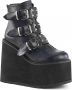 Demonia 5 = | SWING 105 | 5 1 2 PF Ankle Boot w 3 Buckle Straps Back Zip - Thumbnail 9