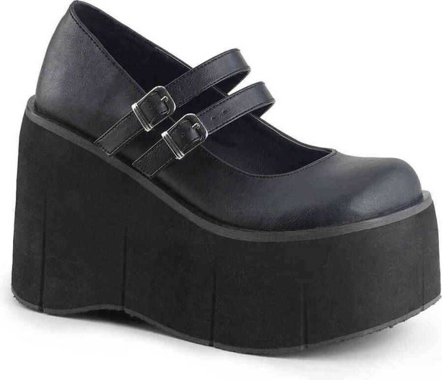 Demonia Cult KERA-08 Plateau Sandaal 38 Shoes Zwart