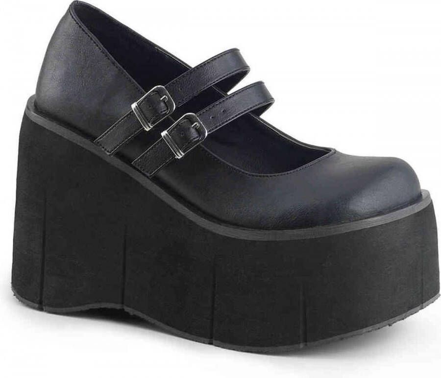 Demonia Cult KERA-08 Plateau Sandaal 41 Shoes Zwart