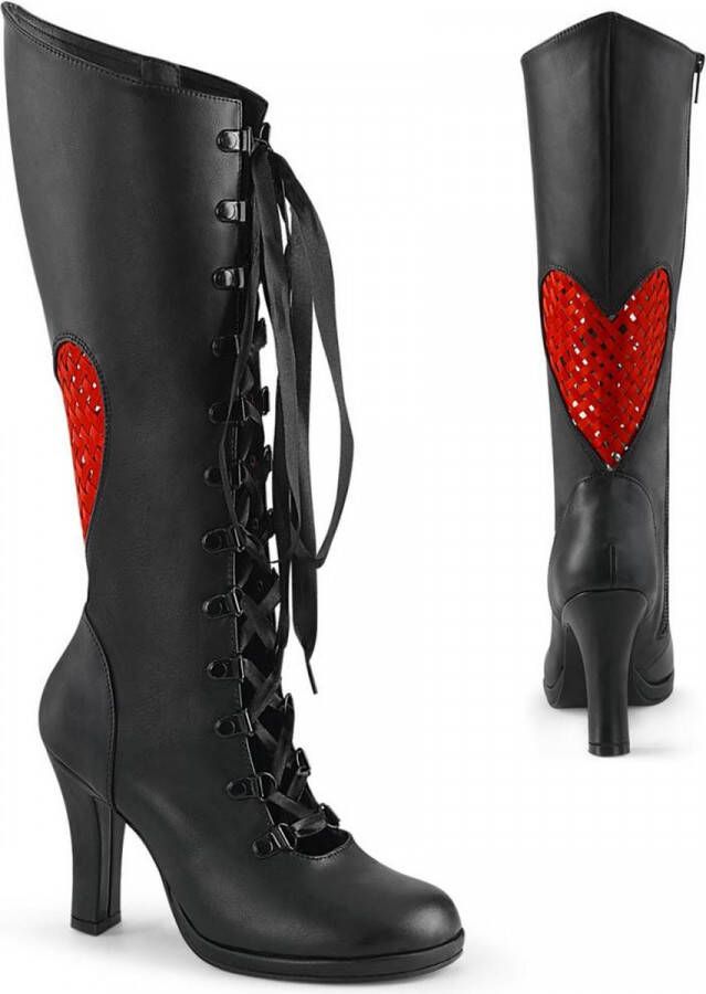 DemoniaCult GLAM-243 Kniehoge laarzen 38 Shoes Zwart