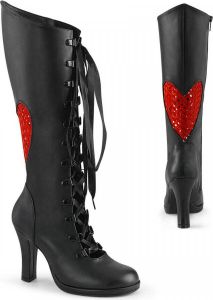 Demonia Kniehoge laarzen 40 Shoes GLAM 243 Zwart