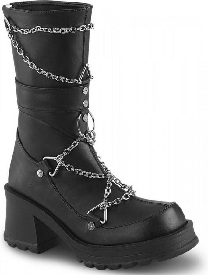 DemoniaCult BRATTY-120 Laarzen 36 Shoes Zwart