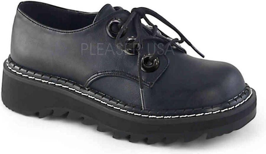 DemoniaCult LILITH-99 = ) 1 4 PF 3-Eyelet Lace-Up Oxford Shoe - Foto 1