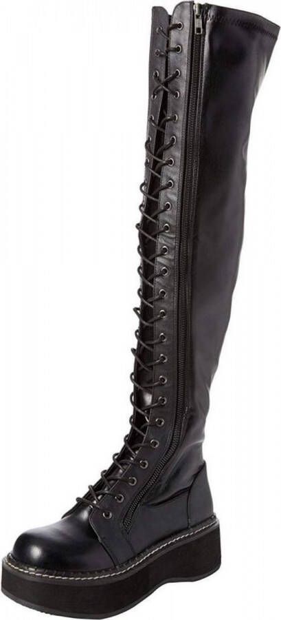 DemoniaCult EMILY-375 Overknee laarzen 40 Shoes Zwart