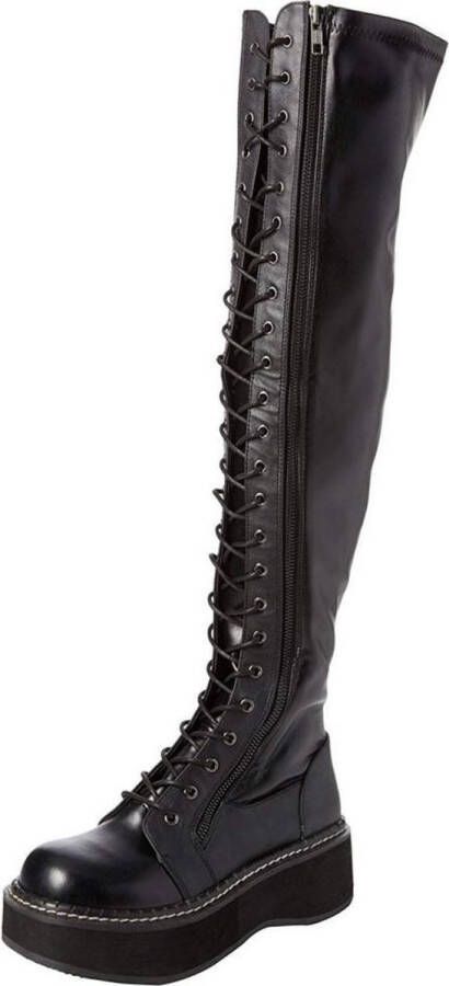 DemoniaCult EMILY-375 Overknee laarzen 37 Shoes Zwart