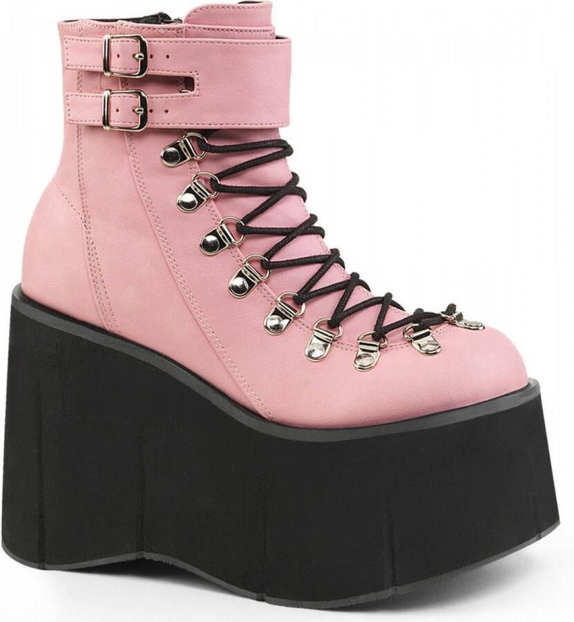 DemoniaCult KERA-21 Plateau Laarzen 35 Shoes Roze Zwart