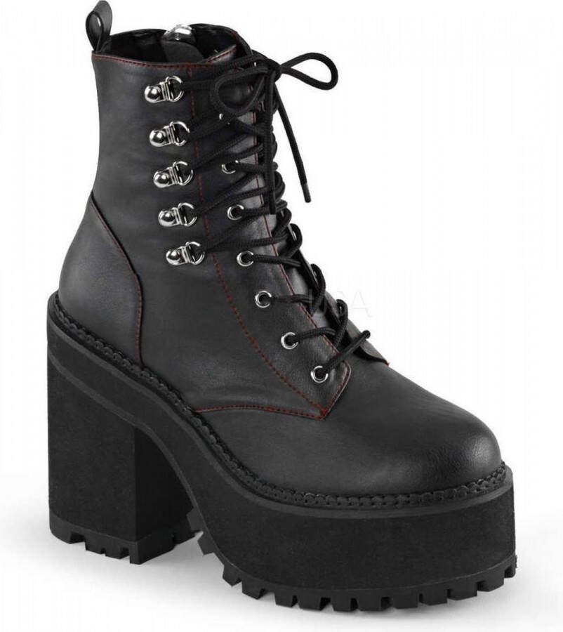 DemoniaCult ASSAULT-100 Plateau Laarzen 39 Shoes Zwart
