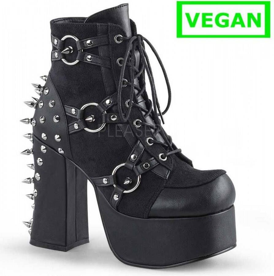 DemoniaCult CHARADE-100 Plateau Laarzen 36 Shoes Zwart