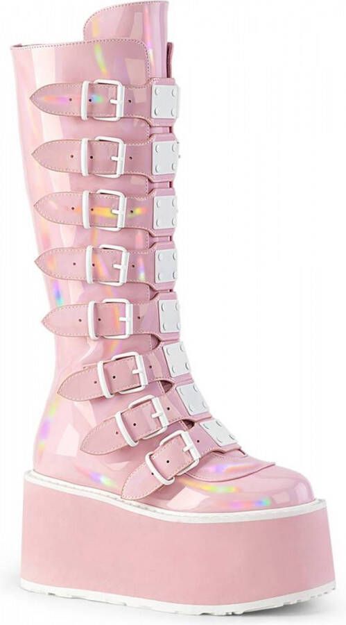 DemoniaCult DAMNED-318 Plateau Laarzen 36 Shoes Roze