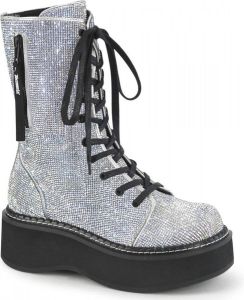 Demonia Plateau Laarzen 36 Shoes EMILY 362 Zilverkleurig Zwart