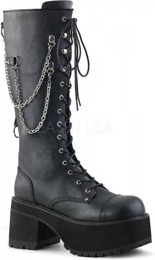 DemoniaCult RANGER-303 Plateau Laarzen 36 Shoes Zwart