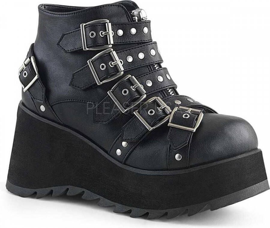DemoniaCult SCENE-30 Plateau Laarzen 37 Shoes Zwart