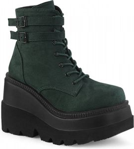Demonia Plateau Laarzen 36 Shoes SHAKER 52 Groen