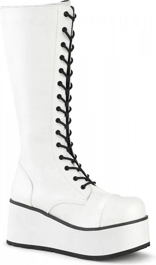 Demonia Plateau Laarzen 36 Shoes TRASHVILLE 502 Wit Zwart
