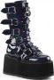 DemoniaCult DAMNED-225 Plateau Laarzen 38 Shoes Zwart - Thumbnail 1