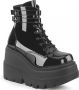 DemoniaCult SHAKER-52 Plateau Laarzen 38 Shoes Zwart - Thumbnail 1