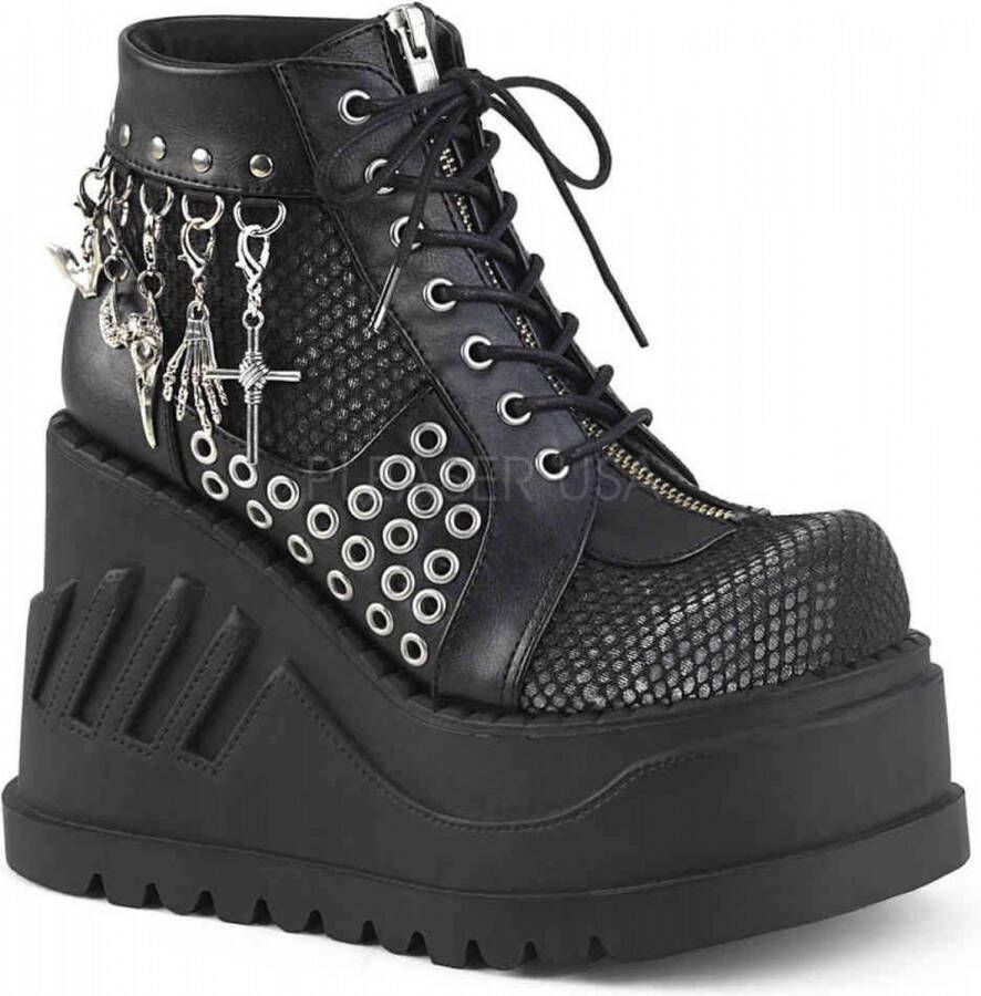 Demonia Plateau Laarzen 38 Shoes STOMP 18 Zwart