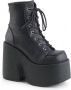 DemoniaCult CAMEL-203 Plateau Laarzen 39 Shoes Zwart - Thumbnail 1