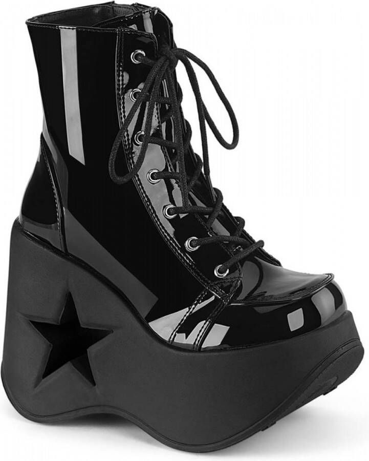 DemoniaCult DYNAMITE-106 Plateau Laarzen 39 Shoes Zwart