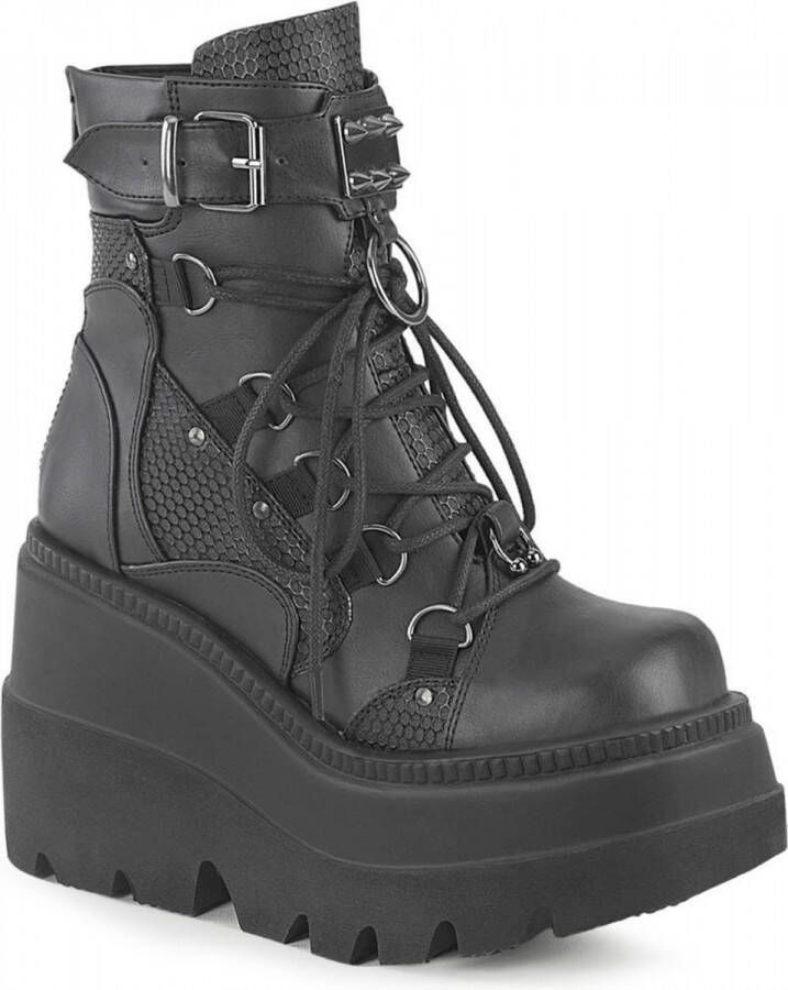 DemoniaCult SHAKER-60 Plateau Laarzen 39 Shoes Zwart