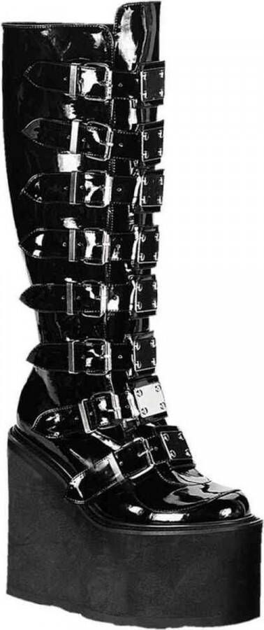 Demonia Cult SWING-815 Plateau Laarzen 39 Shoes Zwart