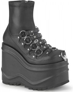 Demonia Plateau Laarzen 39 Shoes WAVE 110 Zwart