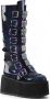 Demonia Cult DAMNED-318 Plateau Laarzen 40 Shoes Zwart - Thumbnail 1