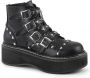 DemoniaCult EMILY-315 Plateau Laarzen 36 Shoes Zwart - Thumbnail 1
