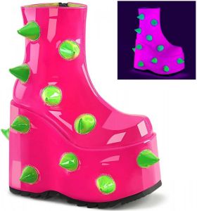 Demonia Plateau Laarzen 40 Shoes SLAY 77 Roze