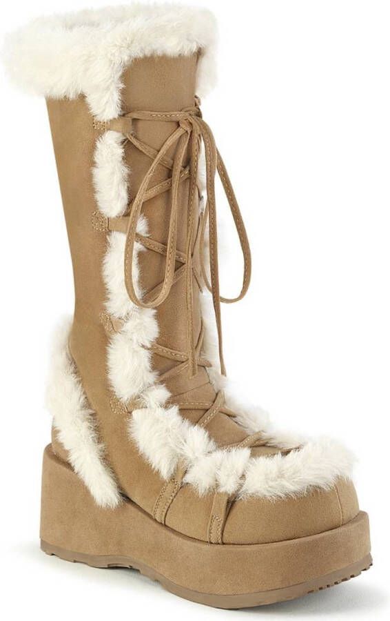 DemoniaCult CUBBY-311 Plateau Laarzen 41 Shoes Creme