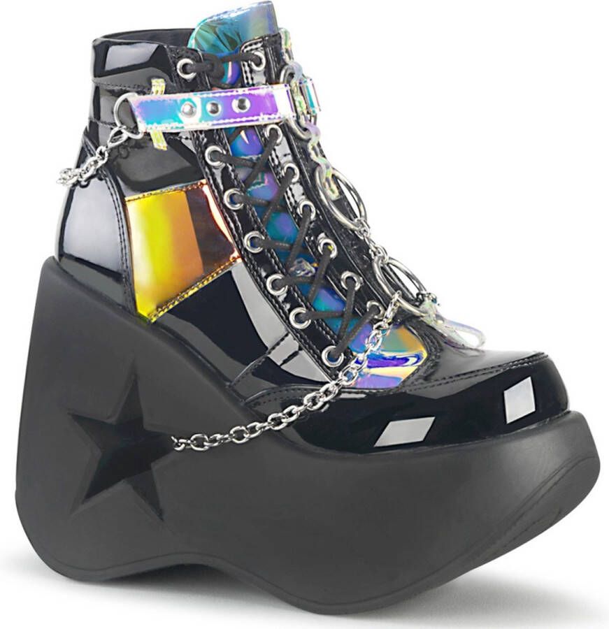 DemoniaCult DYNAMITE-101 Plateau Laarzen 41 Shoes Zwart Multicolours