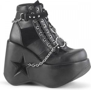 Demonia Plateau Laarzen 42 Shoes DYNAMITE 101 Zwart Multicolours