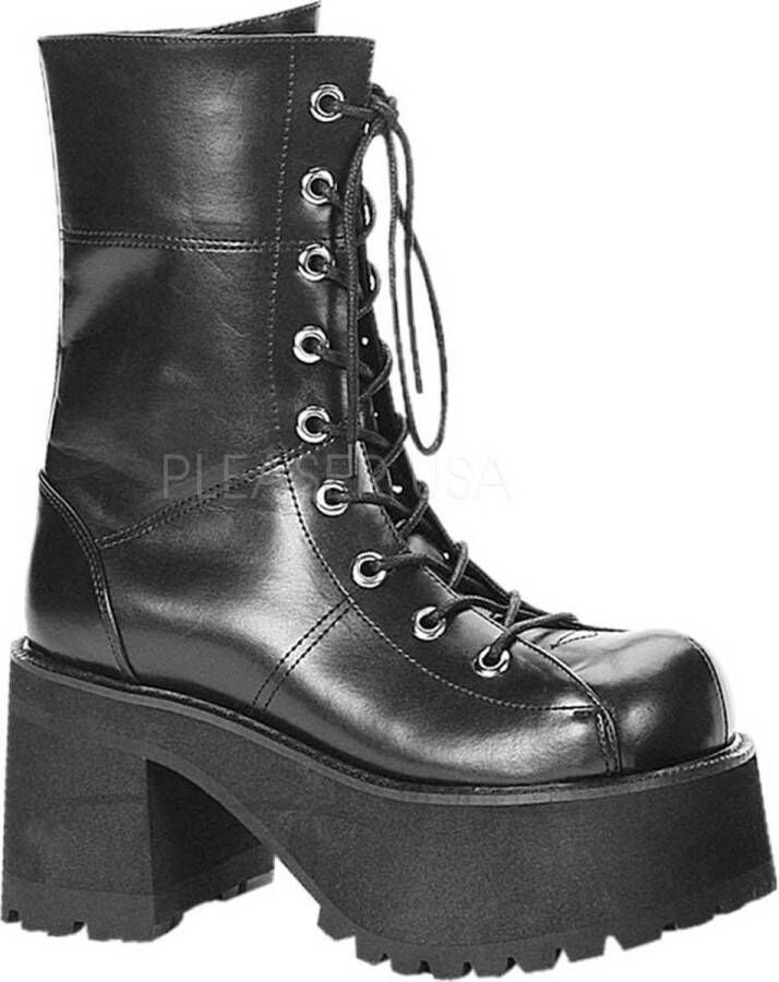 DemoniaCult RANGER-301 Plateau Laarzen 42 Shoes Zwart