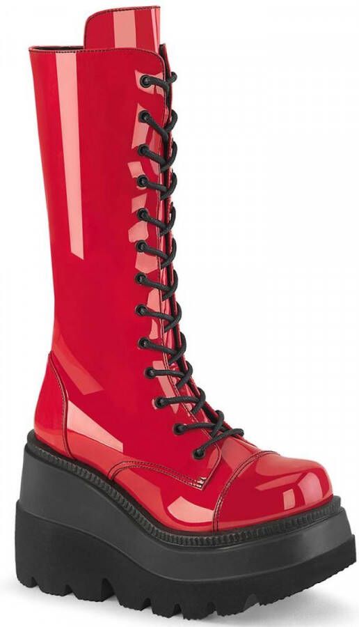 Demonia Plateau Laarzen 42 Shoes SHAKER 72 Rood