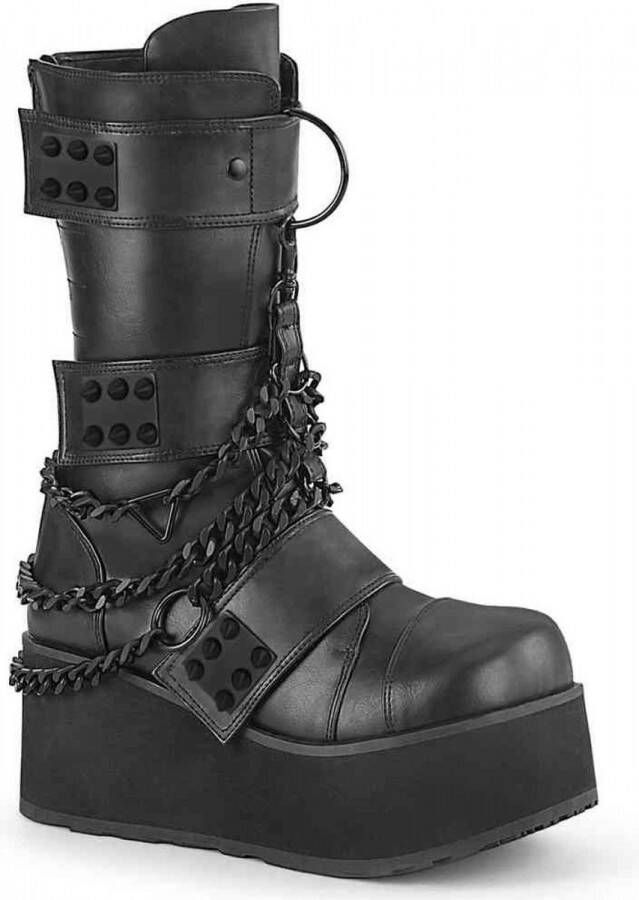 DemoniaCult TRASHVILLE-138 Plateau Laarzen 42 Shoes Zwart