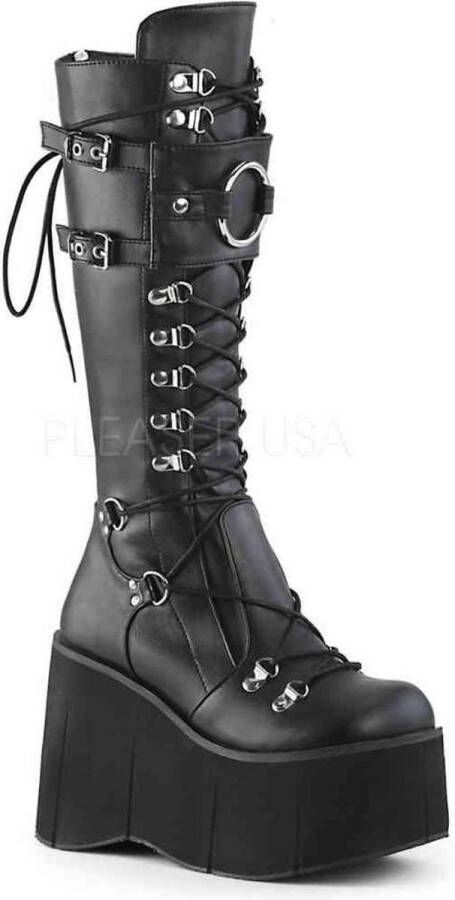 DemoniaCult KERA-200 Plateau Laarzen 42 Shoes Zwart - Foto 1