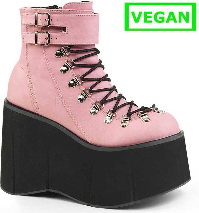 DemoniaCult KERA-21 Plateau Laarzen 37 Shoes Roze Zwart