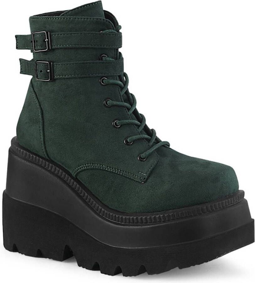 DemoniaCult SHAKER-52 Plateau Laarzen 36 Shoes Groen - Foto 1